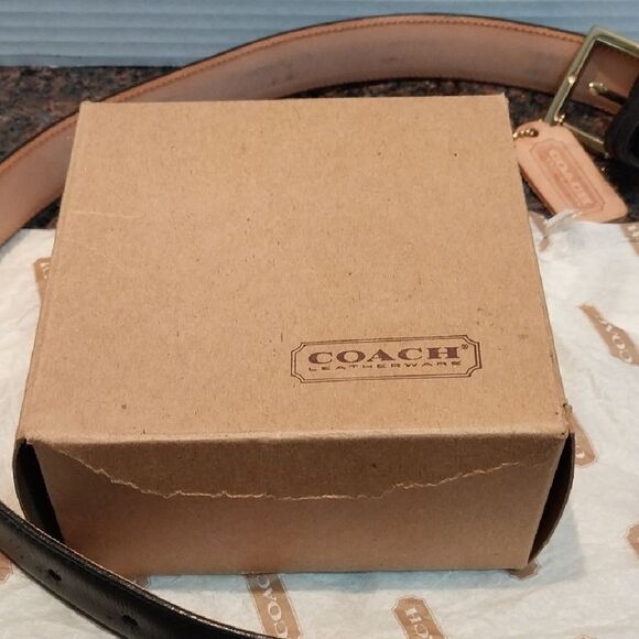 Coach Black and Tan Leather Belt Bag - Picture 3 of 3